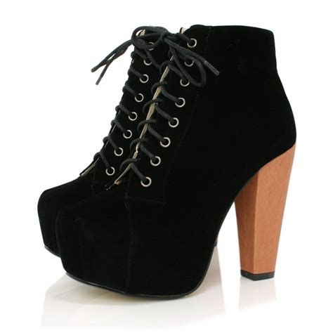 Black Suede Style Ankle Boots | Buy Black Suede Style Ankle Boots Online