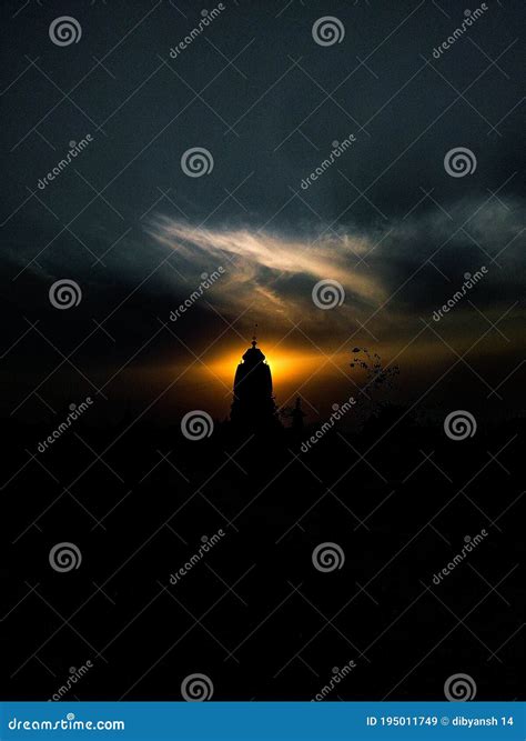 Jagannath Temple Jai Jagannath Stock Image - Image of darkness, evening ...