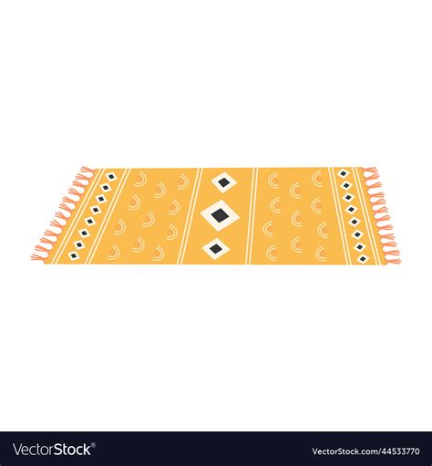 Cartoon of carpet in scandinavian Royalty Free Vector Image