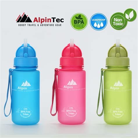 BPA Free Water Bottle 400ml - AlpinPro - Leak Proof