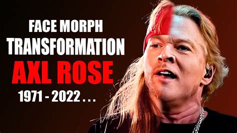 Axl Rose - Transformação Face Morph Evolution (1971 - 2022) - YouTube