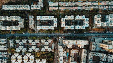 Aerial View of the Buildings in Kowloon Walled City, China Stock Photo ...