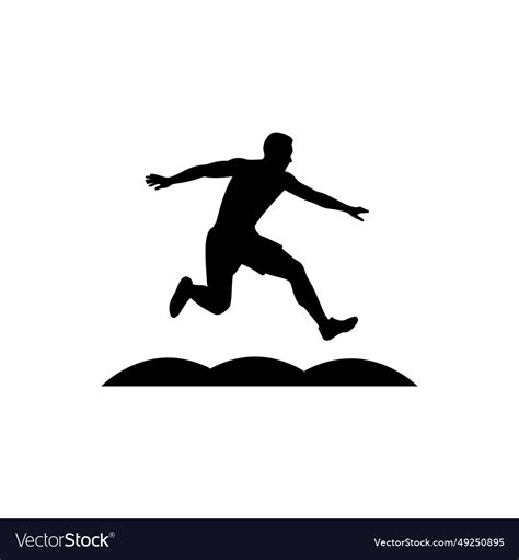 Long jump icon Royalty Free Vector Image - VectorStock