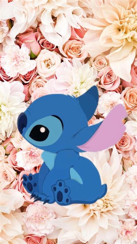 Supa Cute Disney Stitch Wallpaper #wallpaper #stitch #disney #flowers | Wallpaper iphone disney ...