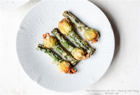 Stuffed Zucchini Flowers Recipe | Ms I-Hua & The Boy