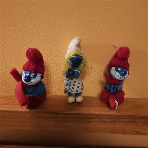 smurfs | Holiday | Vintage Smurfs Christmas Tree Ornaments Lot Of 3 ...