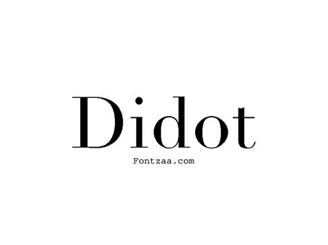 Didot Font - Fontzaa - Exclusive Fonts Library