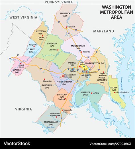 Washington Dc County Map - Yetta Katerine