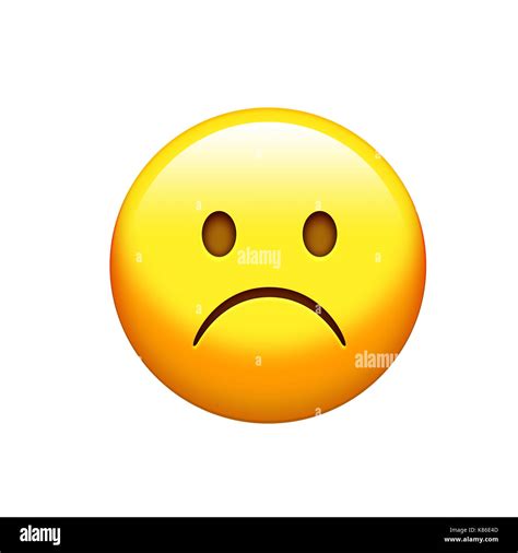 Emoticon sad unhappy face hi-res stock photography and images - Alamy