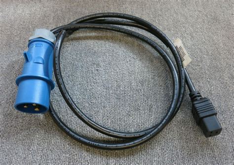 Newlec NLAMT002 240V 16A M Ceeform Blue Plug To Volex 39M5388 C19 F Cable