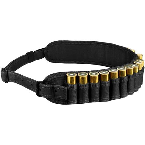 Shotgun Shell Cartridge Bandolier Adjustable Belt 12 Gauge Hunting Ammo ...