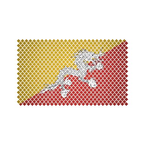 Bhutan Flag Vector, Bhutan, Flag, Bhutan Flag PNG and Vector with ...