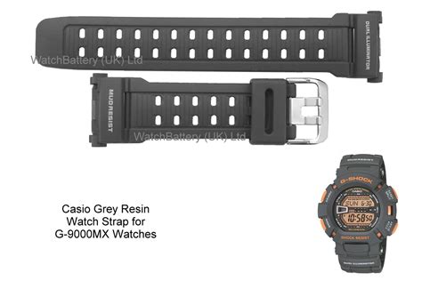 Casio G-9000MX Mudman Watch Strap - Dark Grey