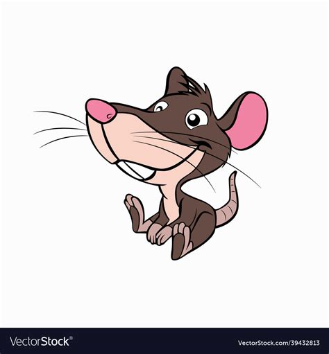 Cute little mouse animal Royalty Free Vector Image