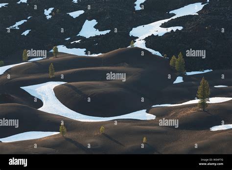 The Painted Dunes as seen from the top of the Cinder Cone in Lassen ...