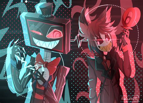 Rivals - Vox and Alastor fan art : r/HazbinHotel