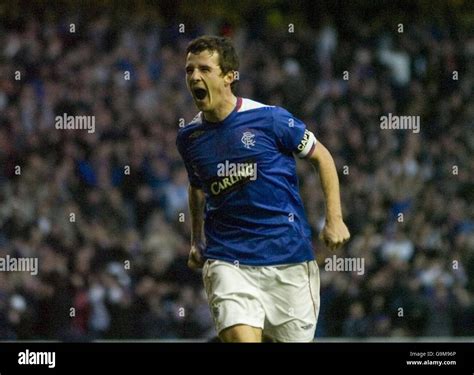 Rangers' Barry Ferguson celebrates after scoring a goal during the Bank ...