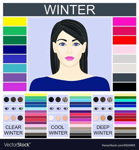 True Winter Color Palette Makeup & True Winter Color Palette | Cool winter color palette, Deep ...