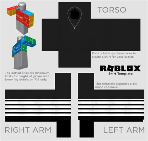 Roblox Black Shirt with Stripes with Necklace Roblox服装 Pixlr：满足所有创意需求的 ...