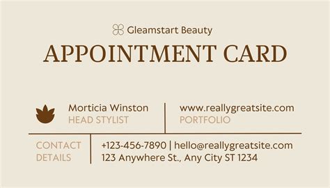 Beauty Salon Business Cards Templates Free