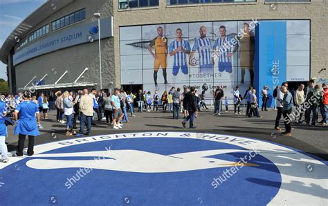 Brighton Fans Around Stadium Prior Kick Editorial Stock Photo - Stock ...