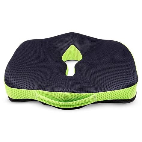 SLEEPSIA Coccyx tailbone Cushion (Black/Green): Buy SLEEPSIA Coccyx ...