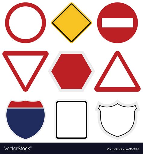 Road signs Royalty Free Vector Image - VectorStock