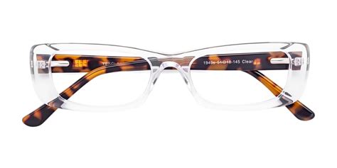 Clear Retro-Vintage Grandpa Rectangle Eyeglasses - 1940s