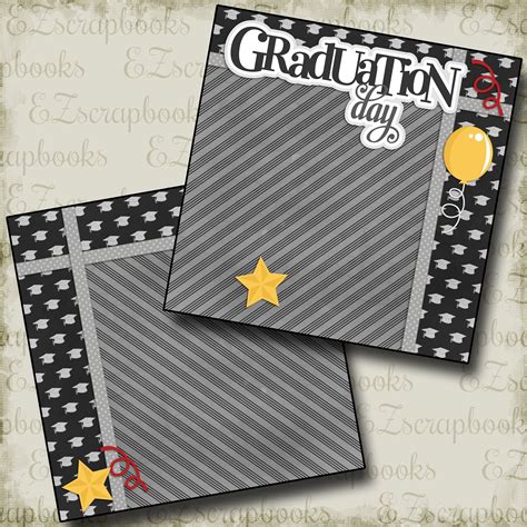 Graduation Day NPM - 2307 | School scrapbook layouts, Graduation scrapbook, Scrapbook page layouts