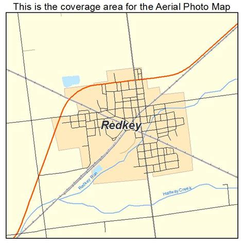 Aerial Photography Map of Redkey, IN Indiana