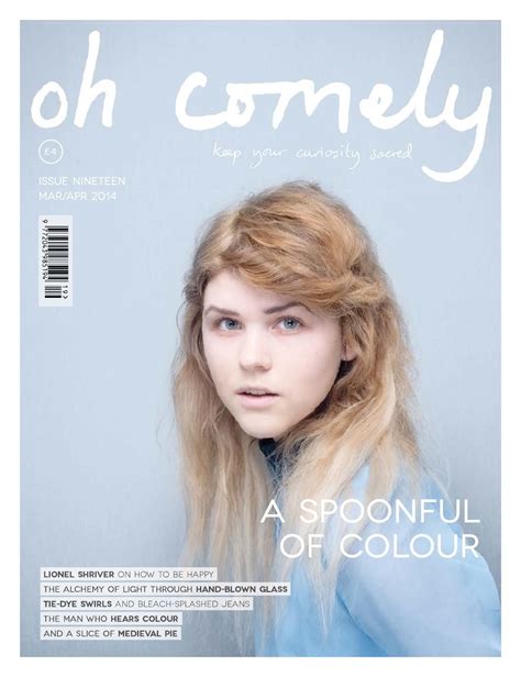 Oh Comely magazine issue 19, mar/apr 14 | Things to come, Book and magazine, Hand tie dye