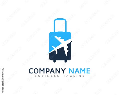 Travel Bag Logo Design Template Stock Vector | Adobe Stock