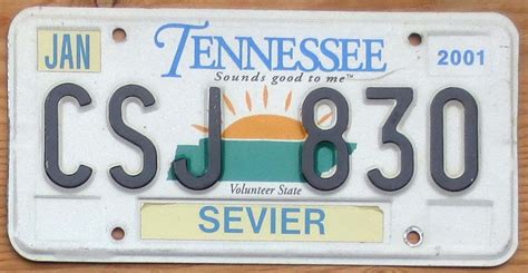 2001 Tennessee vg | Automobile License Plate Store: Collectible License Plates for Less