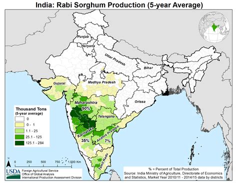 Major Crops Of India Map