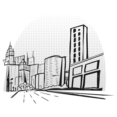 Silhouette Building City Vector, Silhouette, Building, City PNG and Vector with Transparent ...