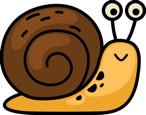 cartoon snail outline 24063018 PNG