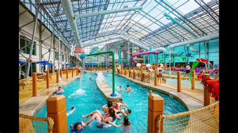 Zehnder's Splash Village Retractable roof Waterpark - 360 VR - YouTube