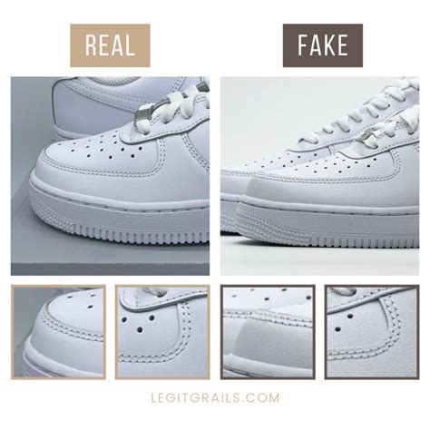 How To Spot Fake Nike Air Force 1 Low White Sneakers – LegitGrails