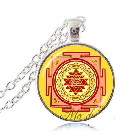 Fashion Buddhist Sri Yantra Pendant Necklace - Quymart Jewelry