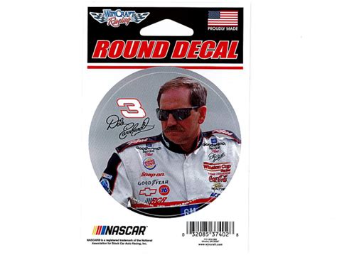 Dale Earnhardt Round Decal – RCR Museum & Team Store