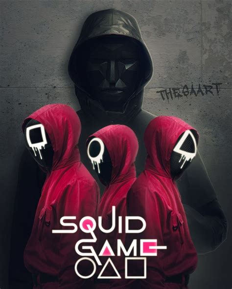 Squid Game TV Poster | Havalı logo, Çizimler