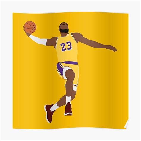 "LeBron James - Dunk" Poster for Sale by PatOrmsby17 | Redbubble