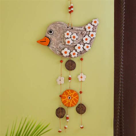 ExclusiveLane Bird Shaped Handmade & Hand-Painted Garden Decorative ...