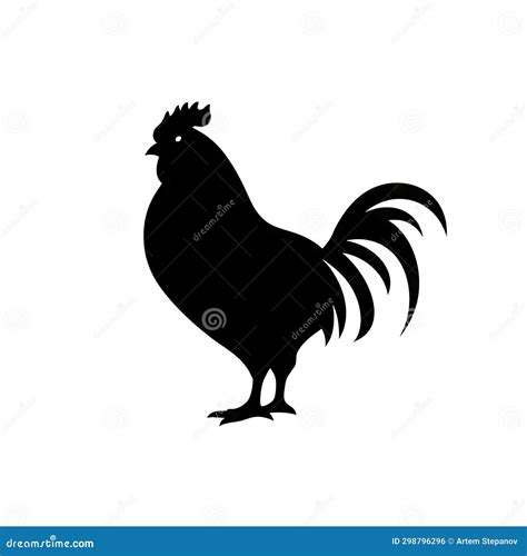 Chicken Head Icon, Rooster Silhouette, Poultry Farm Logo, Hen Symbol ...