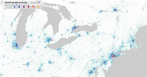 Population density map of the world – BRANDON DONNELLY