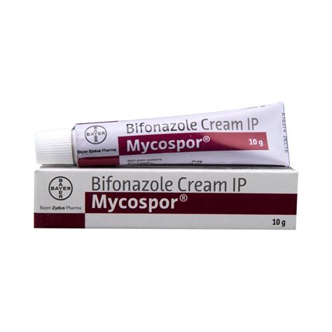 Mycospor None Bifonazole Cream IP 10g, Non prescription, Treatment ...