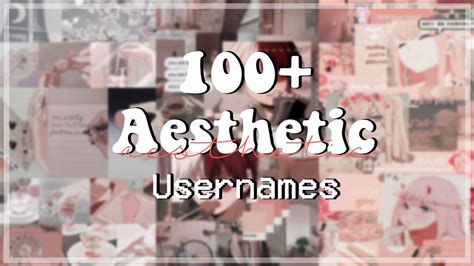 100 + Aesthetic Usernames Ideas |2020 *untaken on Roblox* +Tips - YouTube | Aesthetic usernames ...