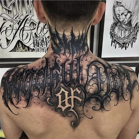 Gothic Graffiti and Calligraphic Script: Lettering Tattoos | Tattoo ...