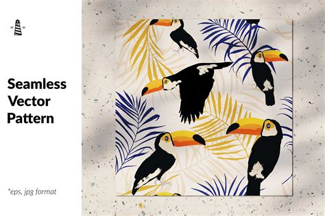 Toucan seamless pattern (578254) | Patterns | Design Bundles