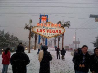 Rob Good in LA: Snow on Las Vegas strip